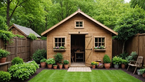 10 idées pour intégrer un garage en bois dans votre jardin